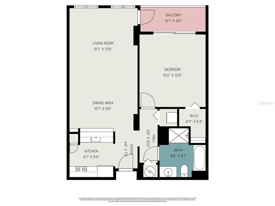 For Rent: $1,800 (1 beds, 1 baths, 804 Square Feet)