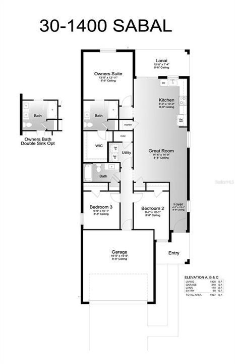 For Sale: $332,056 (3 beds, 2 baths, 1400 Square Feet)