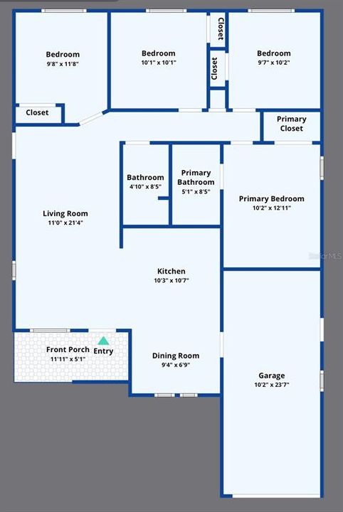 待售: $329,000 (4 贝兹, 2 浴室, 1156 平方英尺)