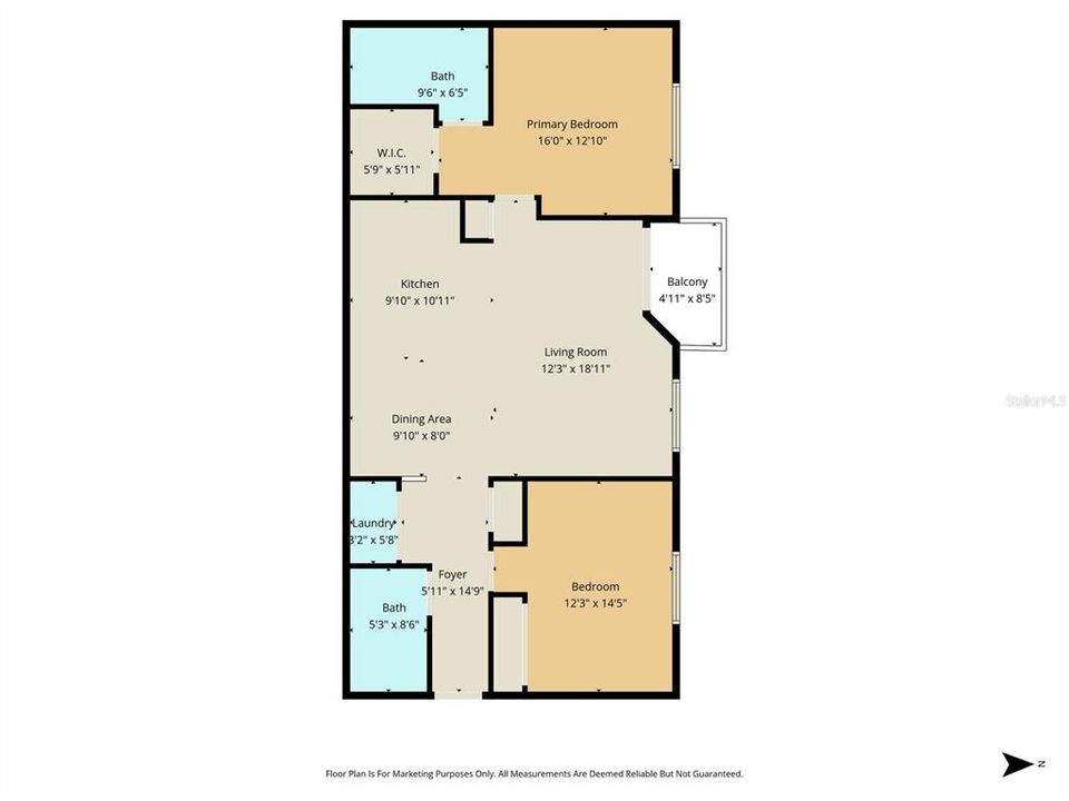 待售: $250,000 (2 贝兹, 2 浴室, 1060 平方英尺)