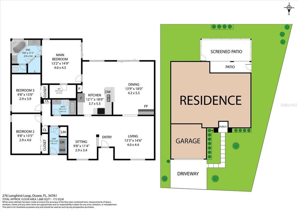 En Venta: $445,000 (3 camas, 2 baños, 1888 Pies cuadrados)