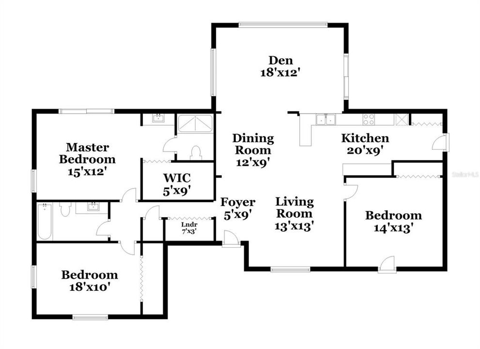 出租: $2,100 (3 贝兹, 2 浴室, 1511 平方英尺)