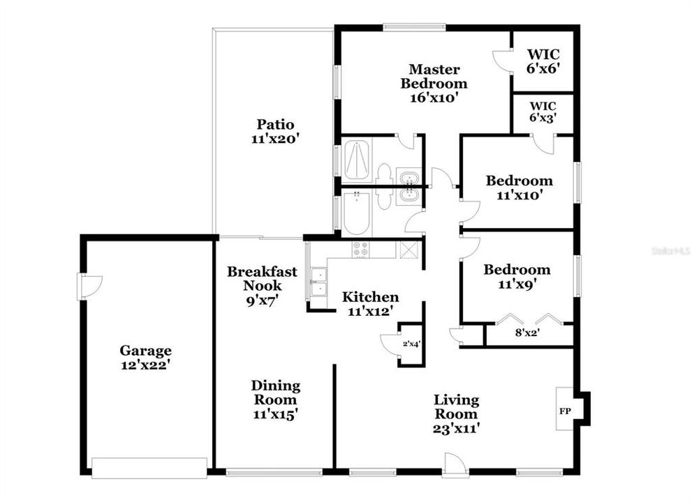 В аренду: $1,705 (3 спален, 2 ванн, 1368 Квадратных фут)