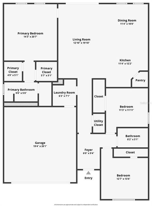 На продажу: $369,900 (3 спален, 2 ванн, 1494 Квадратных фут)