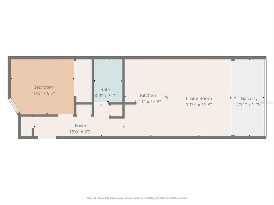На продажу: $235,000 (1 спален, 1 ванн, 516 Квадратных фут)