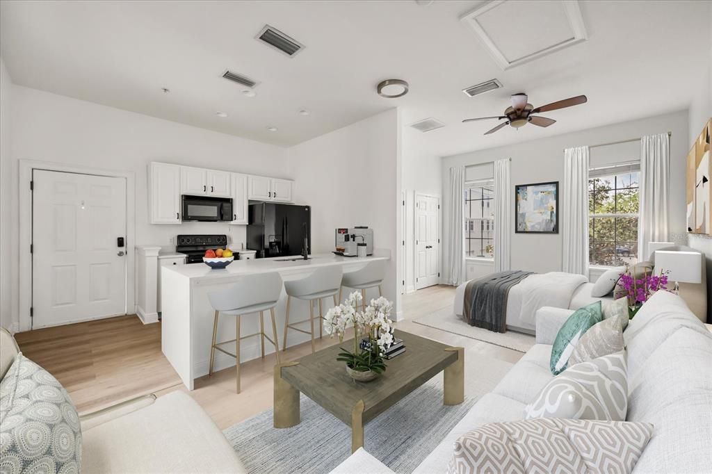 出租: $1,850 (1 贝兹, 1 浴室, 624 平方英尺)