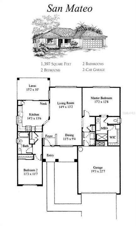 待售: $305,000 (2 贝兹, 2 浴室, 1452 平方英尺)