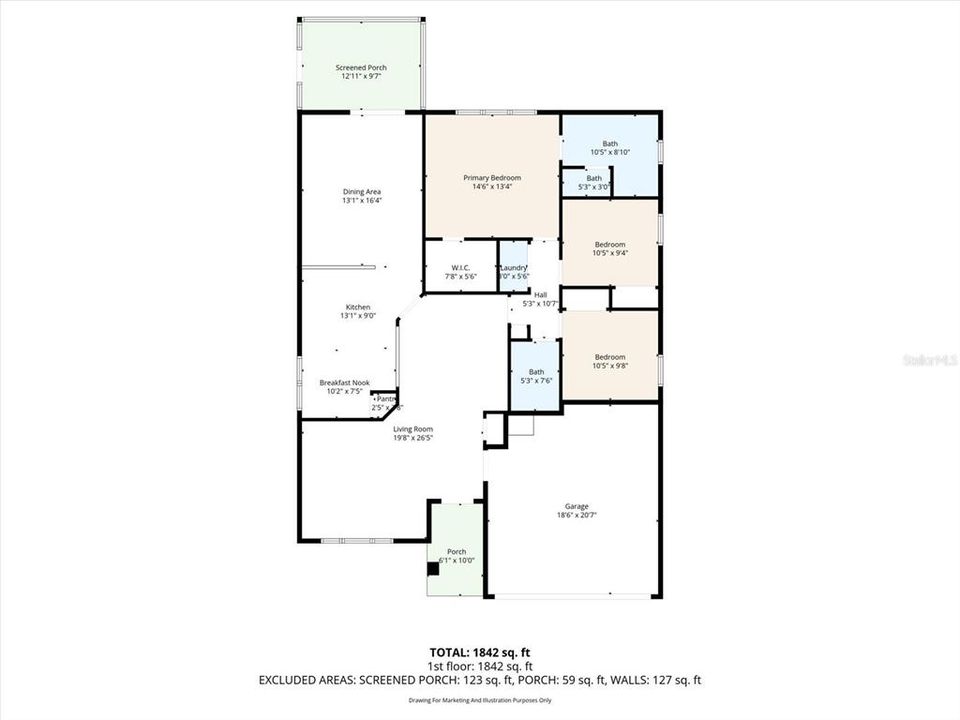 待售: $389,900 (3 贝兹, 2 浴室, 1615 平方英尺)