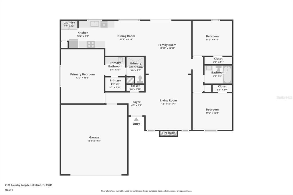 На продажу: $290,000 (3 спален, 2 ванн, 1424 Квадратных фут)