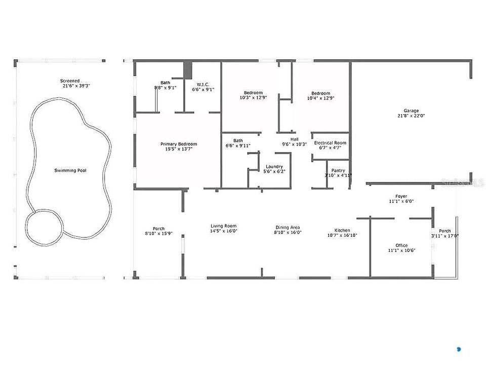 На продажу: $500,000 (3 спален, 2 ванн, 1805 Квадратных фут)