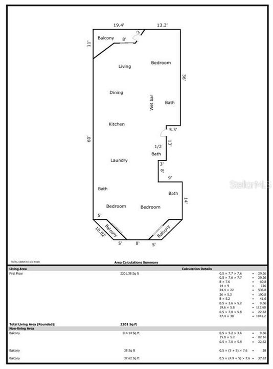 For Rent: $5,999 (3 beds, 3 baths, 2201 Square Feet)