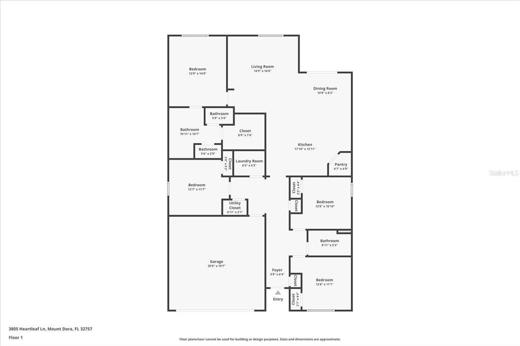 En Venta: $368,500 (4 camas, 2 baños, 1846 Pies cuadrados)