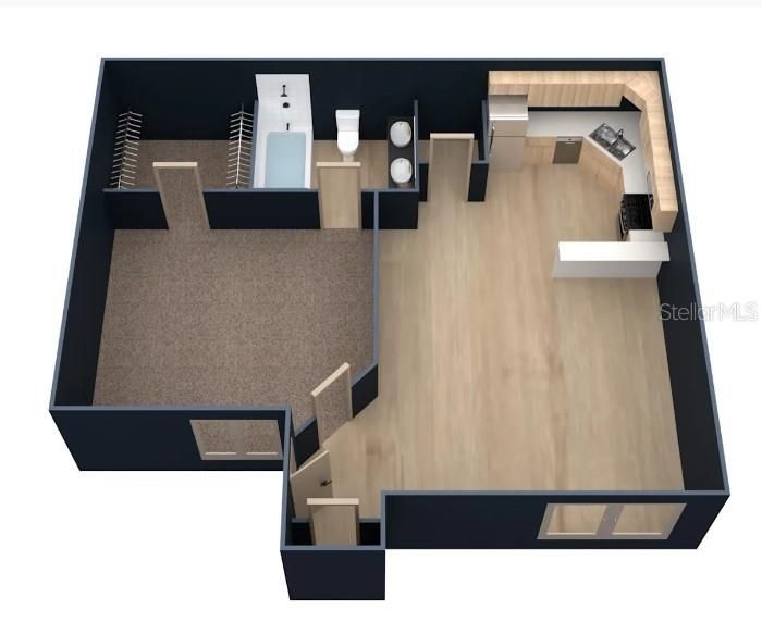 For Sale: $115,000 (1 beds, 1 baths, 560 Square Feet)