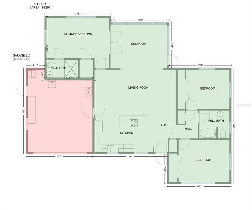For Sale: $489,900 (3 beds, 2 baths, 1493 Square Feet)
