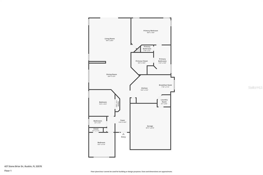 На продажу: $325,000 (3 спален, 2 ванн, 2136 Квадратных фут)