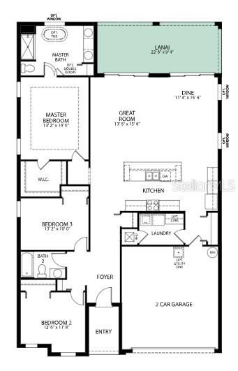 На продажу: $379,900 (3 спален, 2 ванн, 1851 Квадратных фут)