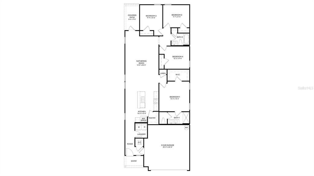 待售: $294,990 (4 贝兹, 2 浴室, 1609 平方英尺)