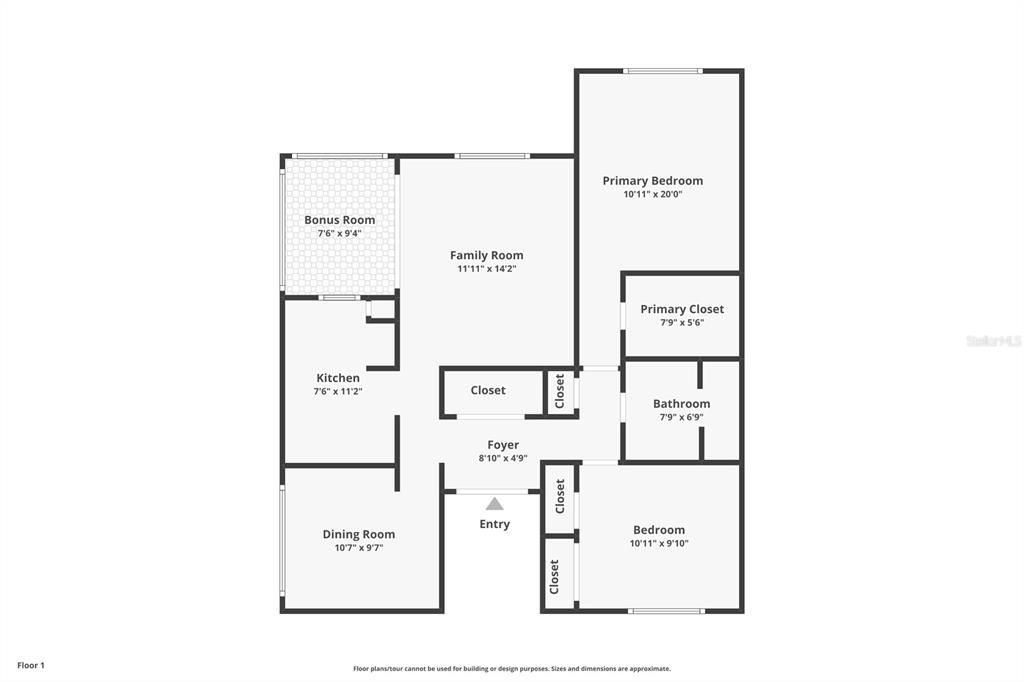 For Sale: $170,000 (2 beds, 1 baths, 930 Square Feet)