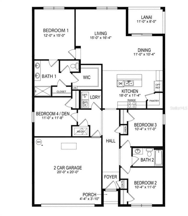 В аренду: $2,150 (4 спален, 2 ванн, 1828 Квадратных фут)