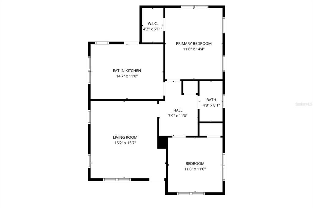 На продажу: $374,900 (2 спален, 1 ванн, 934 Квадратных фут)