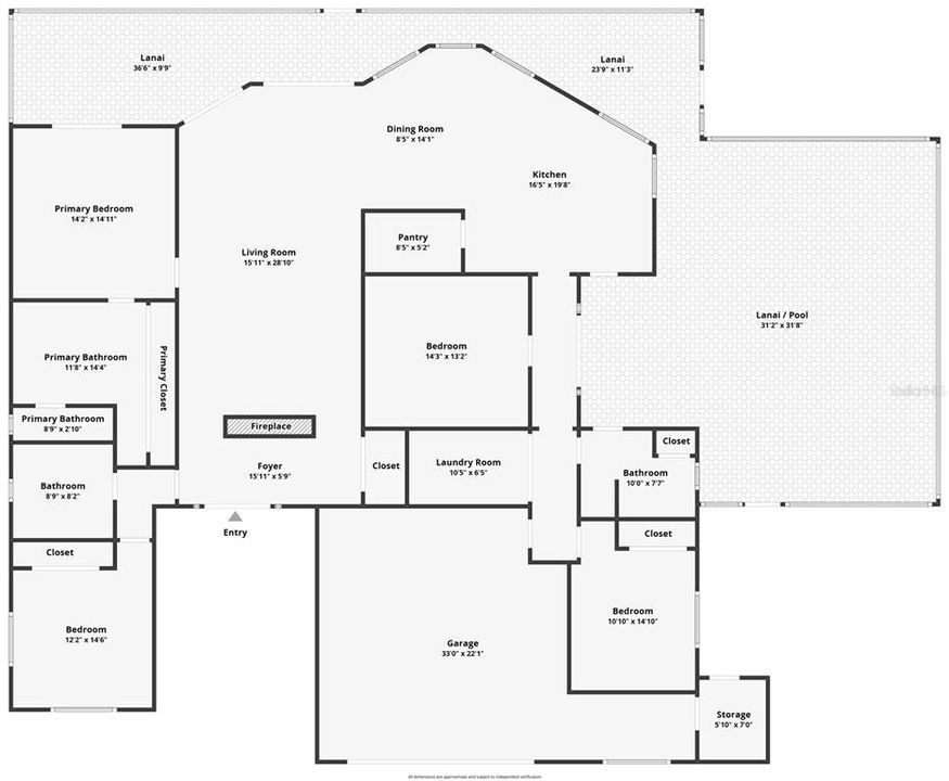 En Venta: $1,200,000 (4 camas, 3 baños, 2386 Pies cuadrados)