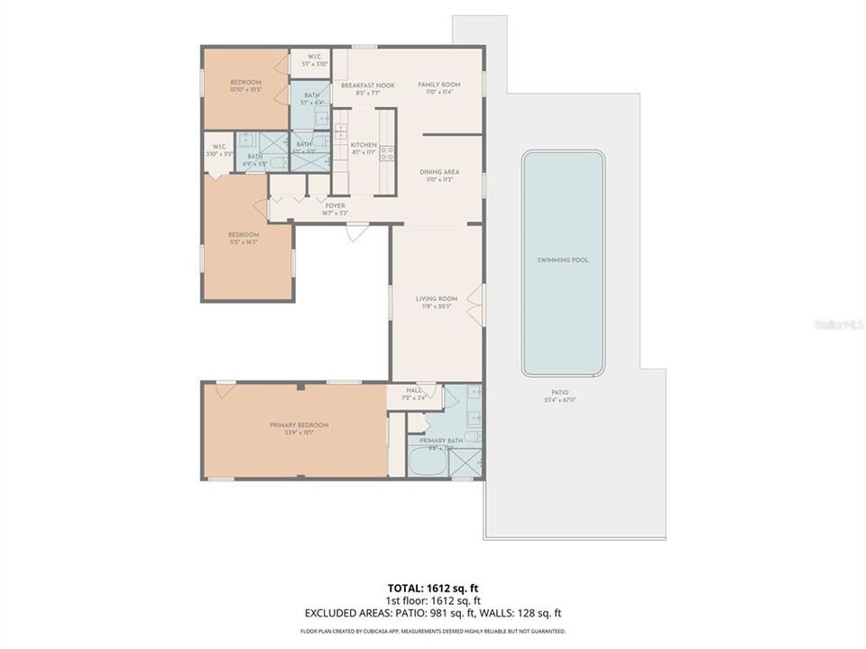 Activo con contrato: $540,000 (3 camas, 3 baños, 1588 Pies cuadrados)
