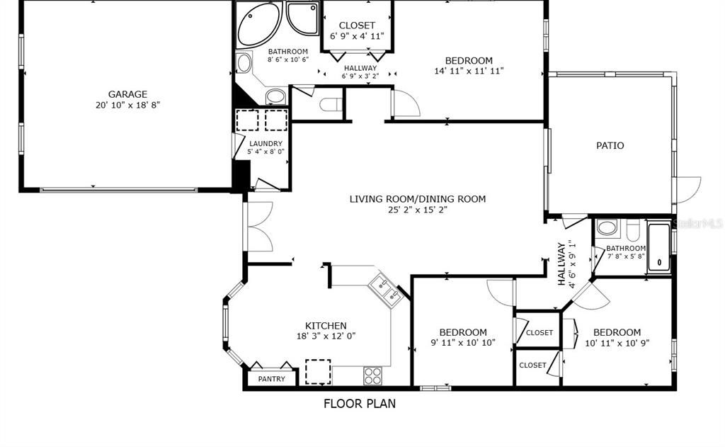 Active With Contract: $360,000 (3 beds, 2 baths, 1499 Square Feet)