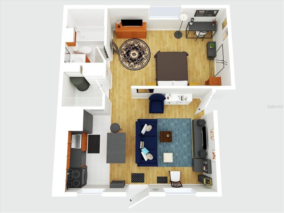 Active With Contract: $1,575 (1 beds, 1 baths, 537 Square Feet)