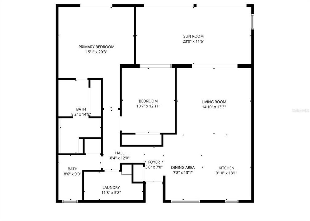На продажу: $260,000 (2 спален, 2 ванн, 1584 Квадратных фут)