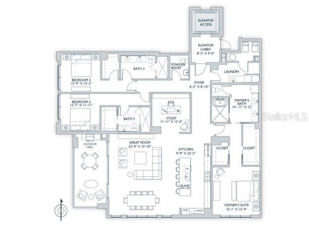 Activo con contrato: $3,740,000 (3 camas, 3 baños, 3065 Pies cuadrados)