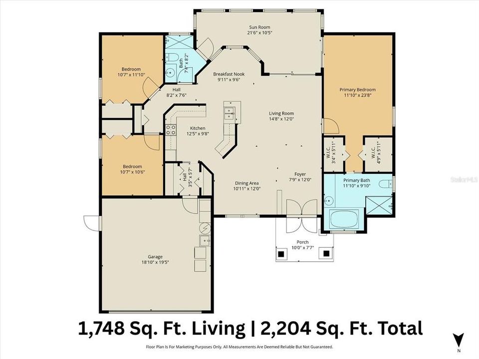 Activo con contrato: $319,900 (3 camas, 2 baños, 1748 Pies cuadrados)