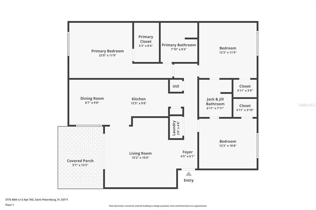 На продажу: $279,000 (3 спален, 2 ванн, 1375 Квадратных фут)