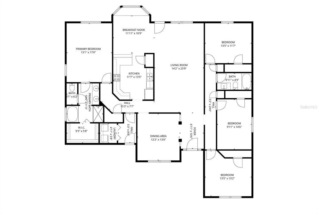 На продажу: $447,500 (4 спален, 2 ванн, 2357 Квадратных фут)