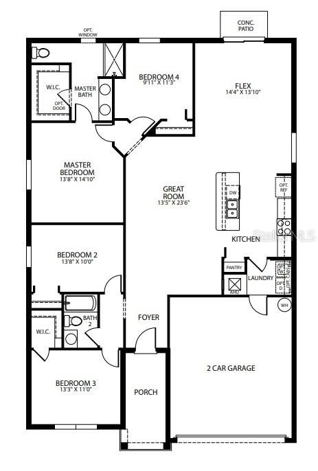 Activo con contrato: $325,990 (4 camas, 2 baños, 1876 Pies cuadrados)