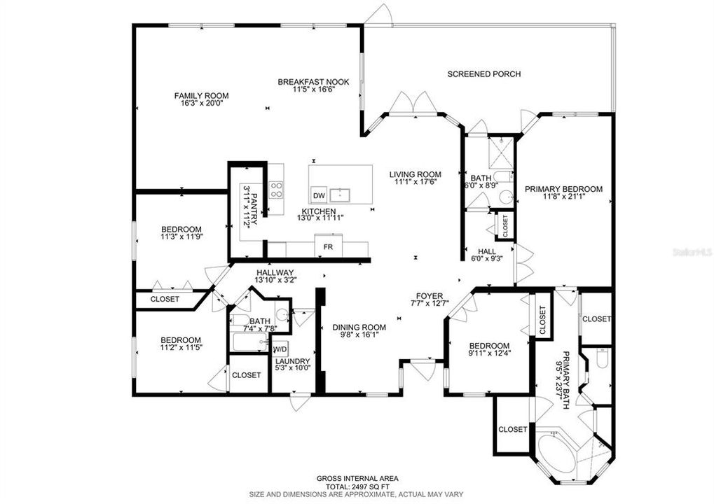 Activo con contrato: $629,500 (4 camas, 3 baños, 2498 Pies cuadrados)