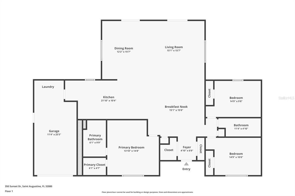 На продажу: $459,000 (3 спален, 2 ванн, 1662 Квадратных фут)