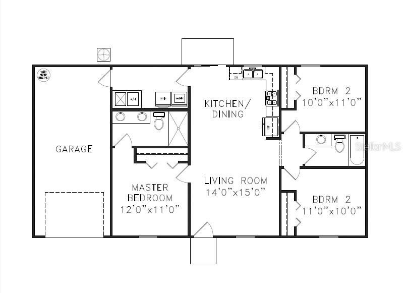 Activo con contrato: $204,900 (3 camas, 2 baños, 1058 Pies cuadrados)