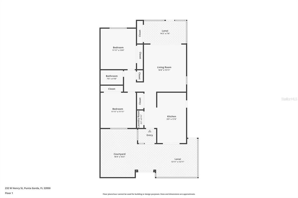 Active With Contract: $189,000 (2 beds, 1 baths, 1034 Square Feet)