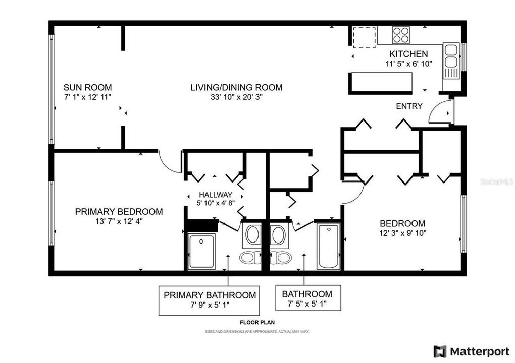 For Rent: $1,700 (2 beds, 2 baths, 1050 Square Feet)