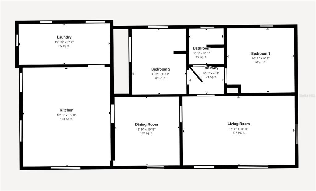 Activo con contrato: $170,000 (2 camas, 1 baños, 1012 Pies cuadrados)
