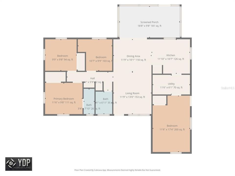 На продажу: $359,900 (4 спален, 2 ванн, 1306 Квадратных фут)