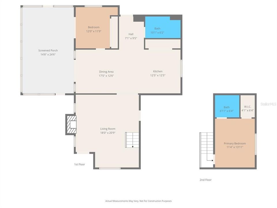 For Sale: $725,000 (2 beds, 1 baths, 1348 Square Feet)