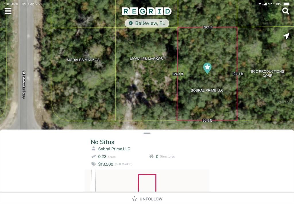 Недавно продано: $24,900 (0.23 acres)
