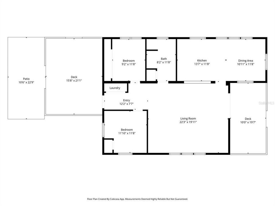 For Sale: $265,000 (2 beds, 1 baths, 1288 Square Feet)