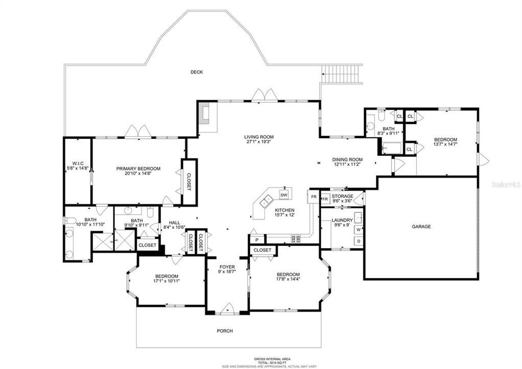 Activo con contrato: $799,900 (4 camas, 3 baños, 3018 Pies cuadrados)
