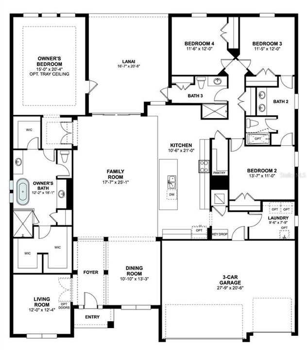 合同活跃: $879,990 (4 贝兹, 3 浴室, 3022 平方英尺)