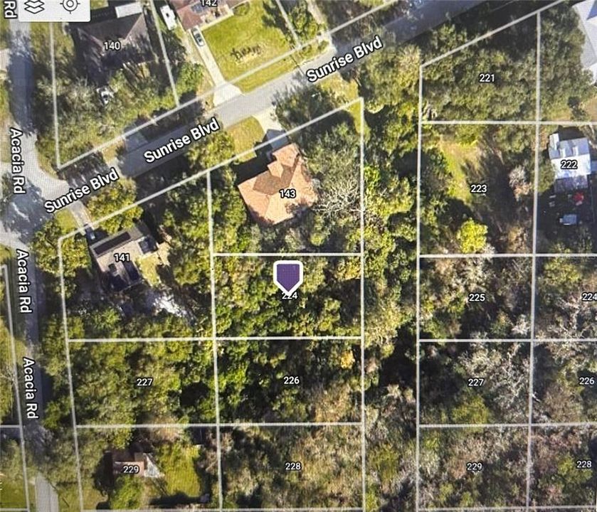 Recently Sold: $20,000 (0.25 acres)