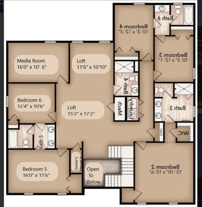 En Venta: $1,300,000 (6 camas, 6 baños, 4198 Pies cuadrados)