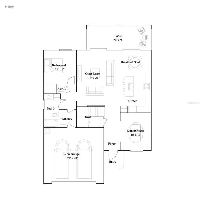 Activo con contrato: $465,000 (4 camas, 3 baños, 2567 Pies cuadrados)