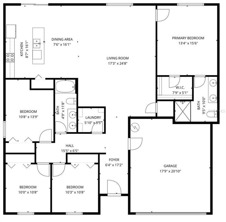 En Venta: $335,000 (4 camas, 2 baños, 1865 Pies cuadrados)